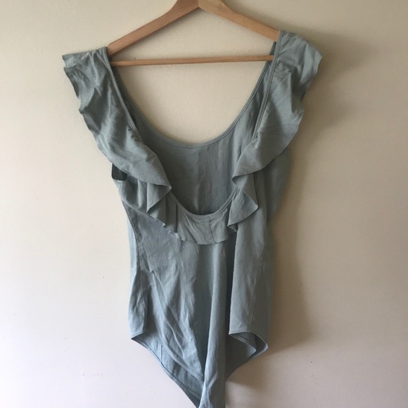 Free People Turquoise Bodysuit - Picture 3 of 4